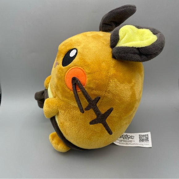 Pokemon Dedenne Plush 2014 Tomy 9” Yellow Brown Stuffed Animal Nintendo - Picture 2 of 8
